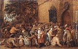 David Vinckbooms Canvas Paintings - Distribution of Loaves to the Poor